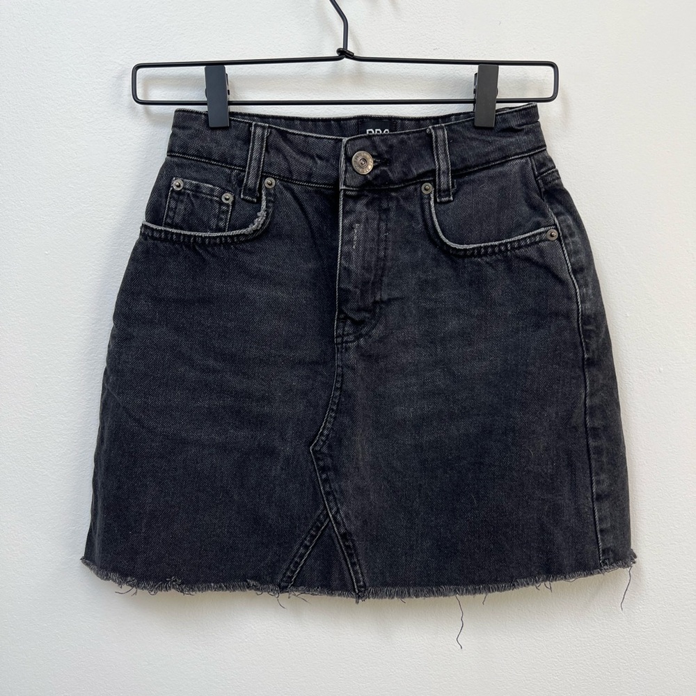 BDG Black Denim Mini Skirt